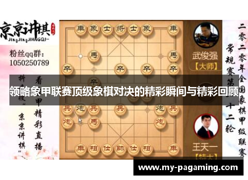 领略象甲联赛顶级象棋对决的精彩瞬间与精彩回顾 领略象甲联赛顶级象棋对决的精彩瞬间与精彩回顾
